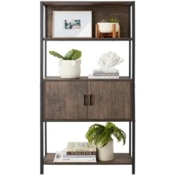 Best Choice Products Storage Bookshelf For Living Room, Walkway W/ Enclosed Cabinet, Elevated Design -Baxton Studio Store GUEST 5c5d50e1 361e 4ff7 b561 423944d79d9d