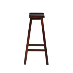30" Saddle Barstool Wood Brown - Linon -Baxton Studio Store GUEST 5c75ddfd 3c46 4fcc bd31 1f4ef902c6ad