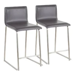 Set Of 2 26" Mara Contemporary Counter Height Barstools - LumiSource -Baxton Studio Store GUEST 5cfe0ed7 dc34 4e7b b6fd 507634576d86