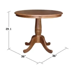 29.1" Dining Tables Round Top Carson Pedestal Distressed Oak - International Concepts 11 29.1" Dining Tables Round Top Carson Pedestal Distressed Oak - International Concepts -Baxton Studio Store GUEST 5d04796b 8d2f 494d 9c0f 22c7928e0444