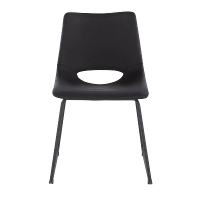 Set Of 2 Robbi Steel/Faux Leather Dining Chairs - LumiSource 5 Set Of 2 Robbi Steel/Faux Leather Dining Chairs - LumiSource - Image 5