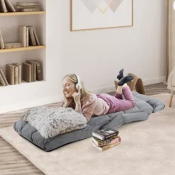 Costway 6-Position Adjustable Floor Chair For Adults Foldable Lazy Sofa For Living Room -Baxton Studio Store GUEST 5d6f0963 8384 4ba8 9bac 6b1577a7029a