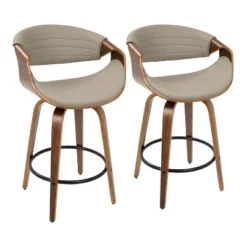 Set Of 2 Symphony Upholstered Counter Height Barstools - Lumisource 26 Set Of 2 Symphony Upholstered Counter Height Barstools - Lumisource -Baxton Studio Store GUEST 5e1ffc25 7ba6 4a21 8d40 706df387bce1