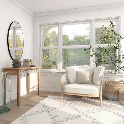 Large Farmhouse Wood Console Table Brown - Olivia & May 11 Large Farmhouse Wood Console Table Brown - Olivia & May - Image 11