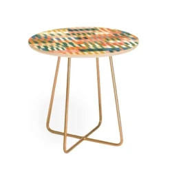 Gigi Rosado Pastel Mosaic Side Round Table - Deny Designs -Baxton Studio Store GUEST 5f4e9e5e f383 4cc3 a821 6b9647bd0aea