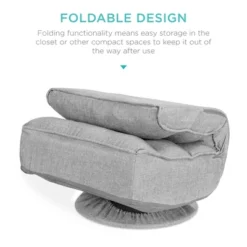 Best Choice Products Folding Floor Gaming Chair For Home, Office W/ 360-Degree Swivel, 4 Adjustable Positions -Baxton Studio Store GUEST 5f723b83 cbb2 42e2 bfd0 514342585f70