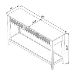 East Bluff Woven Drawer Console Table - Threshold™ Designed With Studio McGee -Baxton Studio Store GUEST 5fadeab1 5821 409f b35b 9dc3416e6dfc