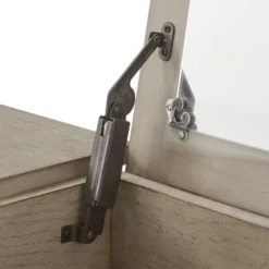 Brunswick Vanity Set With Flip Mirror And Power Strip Gray/Black - Inspire Q -Baxton Studio Store GUEST 60c82703 7639 4789 89a0 d7a808c18516