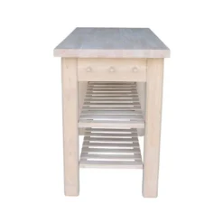 Sasha Kitchen Island - Unfinished - International Concepts -Baxton Studio Store GUEST 61330866 a7be 4d70 bcd9 a916eb885dd2