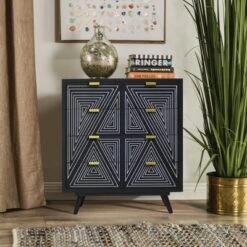 Amarily Mid-Century Modern 4 Drawer Accent Chest - HOMES: Inside + Out