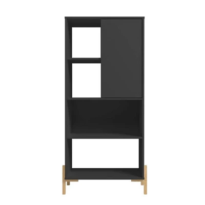 60.43" Bowery 5 Shelf Bookshelf - Manhattan Comfort 8 60.43" Bowery 5 Shelf Bookshelf - Manhattan Comfort - Image 8