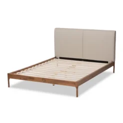 Aveneil Walnut Finished Platform Bed - Baxton Studio -Baxton Studio Store GUEST 628229b8 2e34 4e3f 8738 f47ac791293b