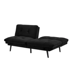 Finley Convertible Futon Sofa Bed Black - Serta -Baxton Studio Store GUEST 62d1a0d2 9609 44bf acf2 7018fd833c05