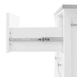 Soren Stainless Steel Top Kitchen Island/Cart Stainless Steel /White - Crosley 27 Soren Stainless Steel Top Kitchen Island/Cart Stainless Steel /White - Crosley -Baxton Studio Store GUEST 63658c4b d1b1 45de 86d1 7f2904565228