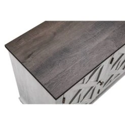 Saw Cut TV Stand For TVs Up To 55" Off White - Home Essentials 17 Saw Cut TV Stand For TVs Up To 55" Off White - Home Essentials -Baxton Studio Store GUEST 637ad123 5732 4a24 bc3b 1c3e20971e35