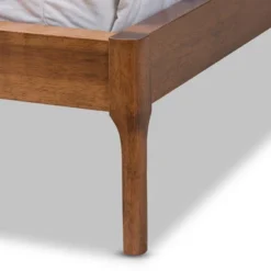 Aveneil Walnut Finished Platform Bed - Baxton Studio -Baxton Studio Store GUEST 63bd2e30 c83f 4109 addd 54212db30603
