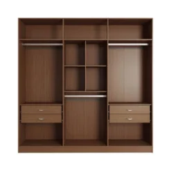 Eldridge Freestanding Wardrobe Maple Cream - Manhattan Comfort -Baxton Studio Store GUEST 647baf29 55b8 4aab b3e2 fc63ec085504