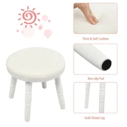 Costway Kids Vanity Makeup Table & Chair Set Make Up Stool Play Set For Children -Baxton Studio Store GUEST 64dd5369 5837 4010 a2bf 6137e47677c8