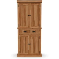 Nantucket Kitchen Storage Pantry - Natural- Home Styles -Baxton Studio Store GUEST 64fe2742 55cc 47b7 858b 84599d457601