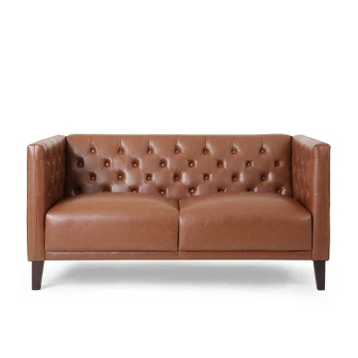 Rockney Contemporary Upholstered Tufted Loveseat - Christopher Knight Home 10 Rockney Contemporary Upholstered Tufted Loveseat - Christopher Knight Home - Image 10