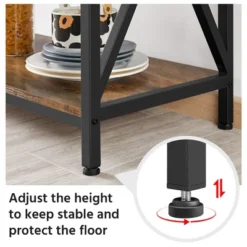 Yaheetech 5-Tier Kitchen Baker's Rack Utility Storage Shelf With 5 Shelves & Adjustable Feet -Baxton Studio Store GUEST 670275b2 7efc 447e baca d9a886a8c1f9