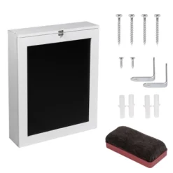 Costway White Wall Mounted Table Convertible Desk Fold Out Space Saver Chalkboard -Baxton Studio Store GUEST 67f4e5c7 fd84 4aef 9760 7ff41f5a3dd6