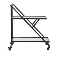 Industrial Metal Bar Cart Black - Olivia & May 13 Industrial Metal Bar Cart Black - Olivia & May -Baxton Studio Store GUEST 68492fb0 fb59 4de0 87f7 a12b07bf8a5b