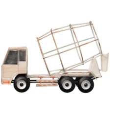 Vintiquewise Decorative Rustic Metal White Single Bottle Cement Truck Wine Holder For Tabletop Or Countertop -Baxton Studio Store GUEST 696721e1 63b5 4241 82e2 8cfae6a4fa70