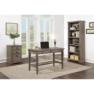 Hawthorne Traditional Three Drawer Wood File Drawer Gray - Martin Furniture 2 Hawthorne Traditional Three Drawer Wood File Drawer Gray - Martin Furniture - Image 2