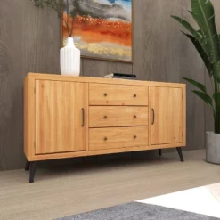 Modern Wood Sideboard Buffet Light Brown - Olivia & May -Baxton Studio Store GUEST 69fd4a81 466a 49e6 ab32 a809bababdbd