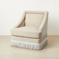Alberhill Velvet Accent Chair With Fringe - Opalhouse™ Designed With Jungalow™ -Baxton Studio Store GUEST 6a2c8665 b5eb 4e71 9163 3f7b29c4d6c7