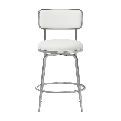 Baltimore Metal And Upholstered Swivel Counter Height Stool Chrome - Hillsdale Furniture 3 Baltimore Metal And Upholstered Swivel Counter Height Stool Chrome - Hillsdale Furniture - Image 3