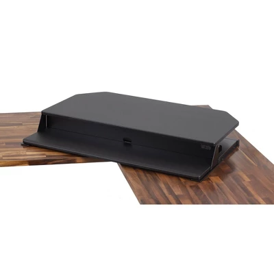 FlexPro Premier Electric Height Adjustable Corner Desk – 39.25” Standing Desk Converter – Black – Stand Steady 1 FlexPro Premier Electric Height Adjustable Corner Desk – 39.25” Standing Desk Converter – Black – Stand Steady