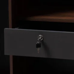 7 Shelf Wardrobe Rikke Two-Tone Wood Storage Cabinet Brown - Baxton Studio -Baxton Studio Store GUEST 6b114e75 e0d7 423d a385 41ecc66d6803