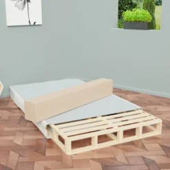 Continental Sleep, 4.5-Inch Low Profile Mattress Foundation, Strong Wood Structure, Easy Simple Assembly Box Spring. -Baxton Studio Store GUEST 6b8de56e 00c0 45a6 9c52 40008a4803f2