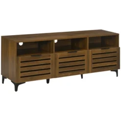 HOMCOM TV Cabinet Stand For TVs Up To 65", Entertainment Center With Drawer, Doors, And Storage Shelves For Living Room, Bedroom -Baxton Studio Store GUEST 6bfb5b00 e4c7 4ccd b6f6 d99429a94dfe