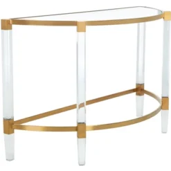 Anabelle Acrylic Console Table - Safavieh -Baxton Studio Store GUEST 6c0f13af 0951 43d7 ab2e 54add759f36a
