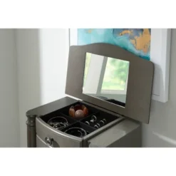 Sedalia Jewelry Armoire Gray - Powell Company -Baxton Studio Store GUEST 6c1bfca2 af72 42b8 a2b9 c8f419fff484