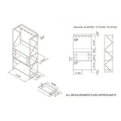 Orella Rustic Baker's Rack Reclaimed Oak - MiBasics -Baxton Studio Store GUEST 6c2ec095 025e 4a09 9276 2119b1f02103