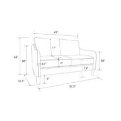 Penny 2 Seater Loveseat Sofa Green Velvet - Room & Joy -Baxton Studio Store GUEST 6d11c2b7 cfb2 4f0e a08d 74114066a7b8