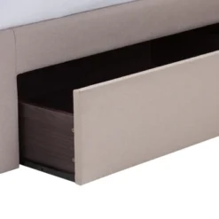 Queen Rene Modern And Contemporary Fabric 4 Drawer Storage Platform Bed - Baxton Studio -Baxton Studio Store GUEST 7040efda 1bb8 4de3 b1fa 8e7586e7320c