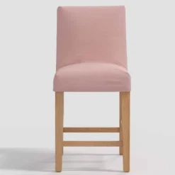 Nazanin Slipcover Counter Height Barstool In Linen - Threshold™ -Baxton Studio Store GUEST 70c28527 a30a 44c4 b24a 5acaee29aa29