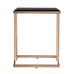 Sanlos Side Table Black/Champagne - Aiden Lane -Baxton Studio Store GUEST 73b7afbc f4b6 4f4a 8add a5f98af416c4