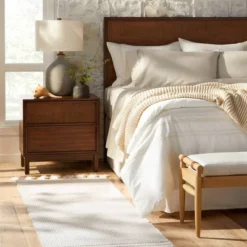 Wood & Cane Transitional Nightstand - Hearth & Hand™ With Magnolia -Baxton Studio Store GUEST 7458edb0 cafe 4b22 951c a4eb42bc6887 1