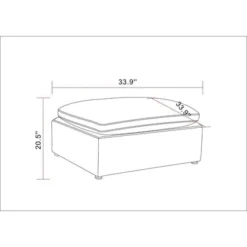 Allandale Modular Sectional Sofa Ottoman - Threshold™ -Baxton Studio Store GUEST 7548cdac 3b88 4a8f beaf 7c6a1d529b6f