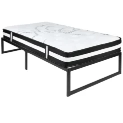 Emma And Oliver 14" Platform Bed Frame & 12" Mattress In A Box - No Box Spring Required -Baxton Studio Store GUEST 759ce271 130a 4a46 ae90 1144564cb4e0