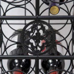 HOMCOM 45-Bottle Modern Wine Organizer Decorative Portable Wrought Iron Wine Rack Jail 11 HOMCOM 45-Bottle Modern Wine Organizer Decorative Portable Wrought Iron Wine Rack Jail -Baxton Studio Store GUEST 76262c46 80b8 4e95 a7d1 31d57b0c36d5