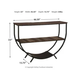 Lamoney Sofa And Console Table Gray/White/Brown - Signature Design By Ashley -Baxton Studio Store GUEST 765710ef baea 44f4 ad16 1bc0377c917b