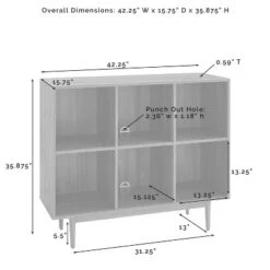 35.88" Liam 6 Cube Bookcase - Crosley -Baxton Studio Store GUEST 77edcc42 9890 4906 b235 8823ff6c8d20