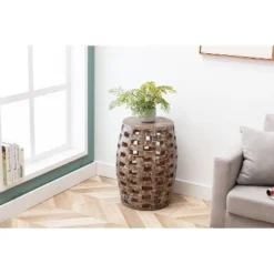 26" Hampton Side Table Weathered Walnut - Boraam 21 26" Hampton Side Table Weathered Walnut - Boraam -Baxton Studio Store GUEST 79cb6b3d cdc8 4942 9056 85843085c612